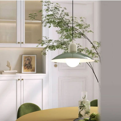BowLift | Modern Macaron Bauhaus Pendant Light – Iron Shade