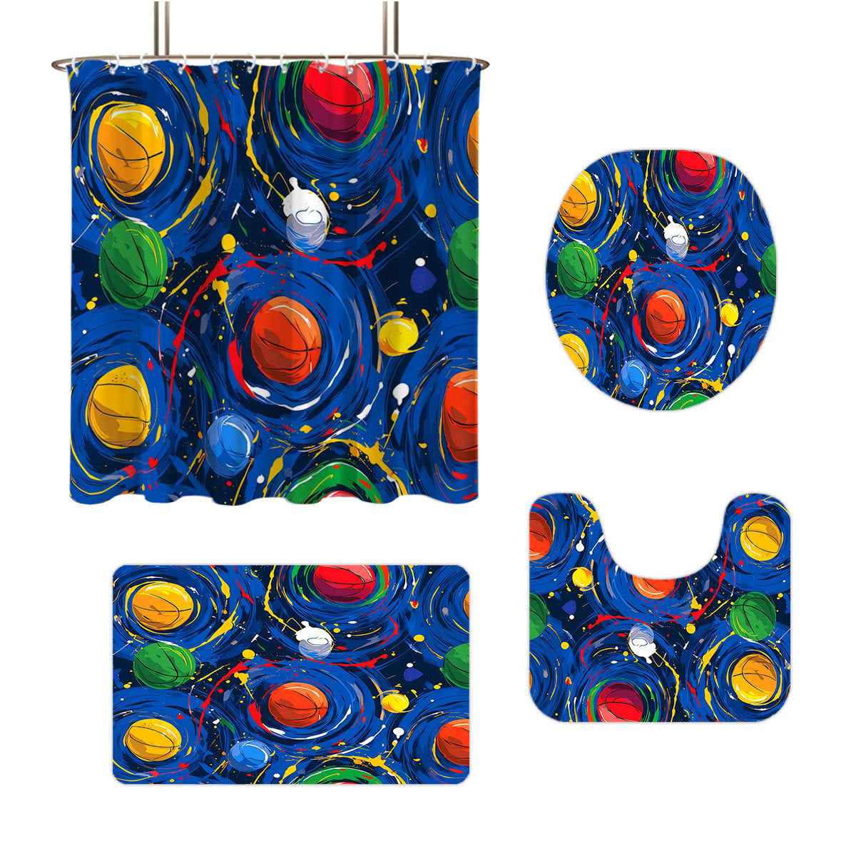 Creative Universe-Themed Bathroom Set