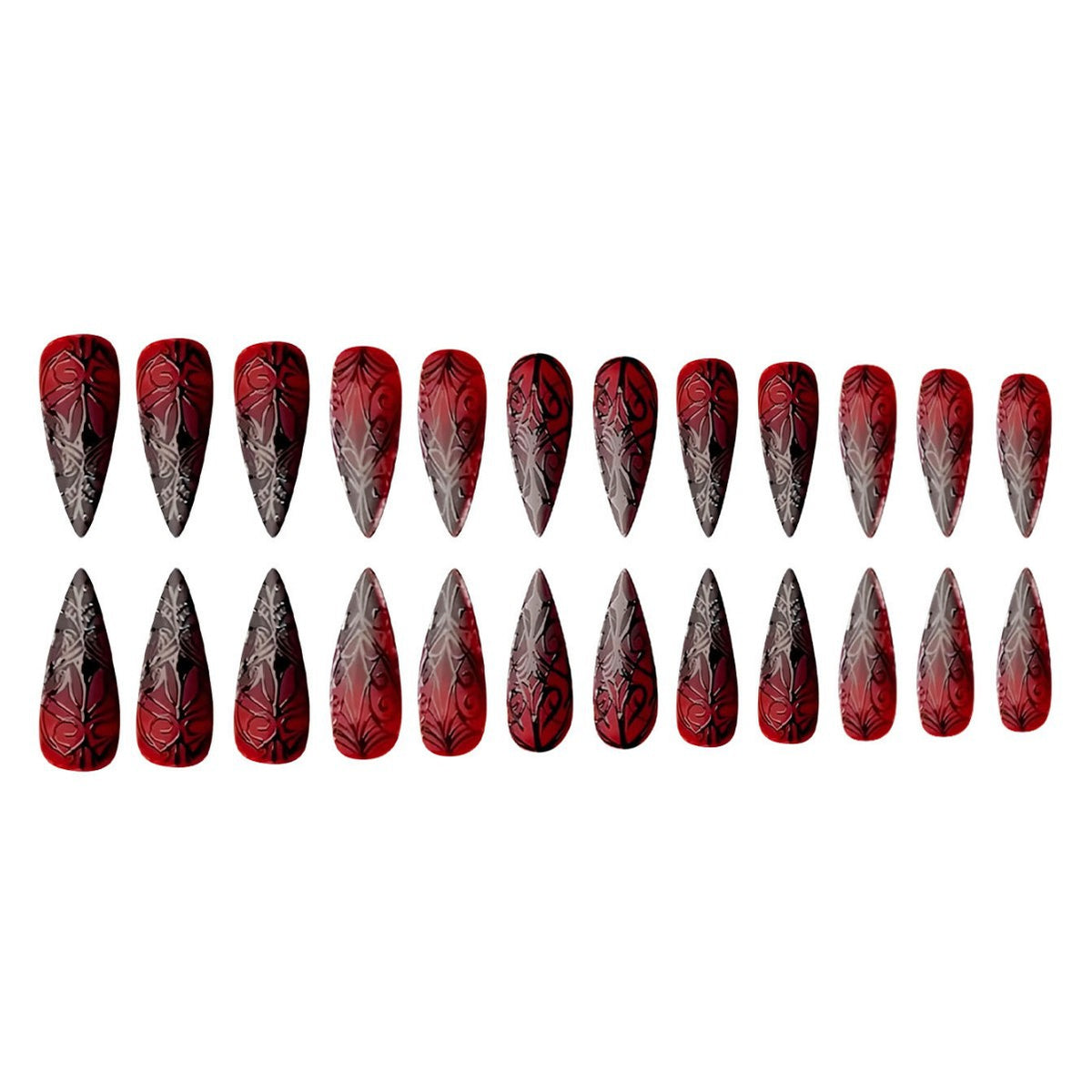 Gothic Stiletto Nail Art Set Acalora