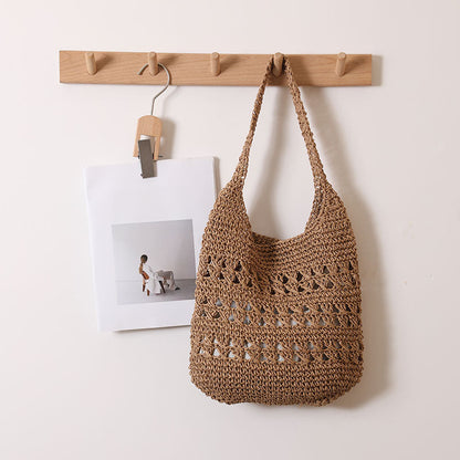 Women's Handmade Cotton Bag with beautiful crochet pattern Karnz