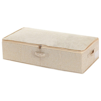 Practical storage box with removable lid and carrying handles Acalora