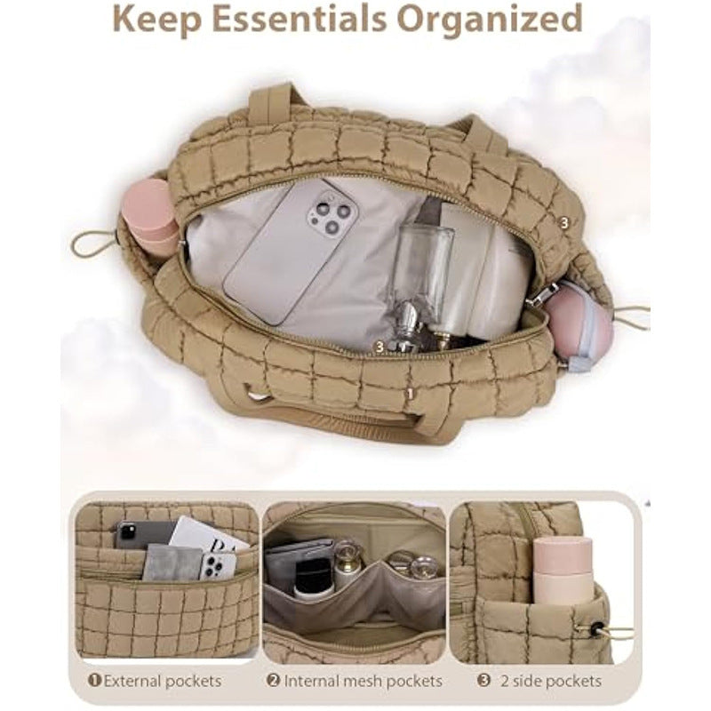 Quilted Multi-Functional Travel Tote Acalora