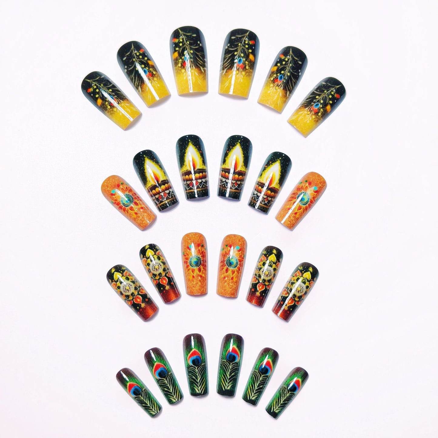 Artistic Festive Nail Art Acalora