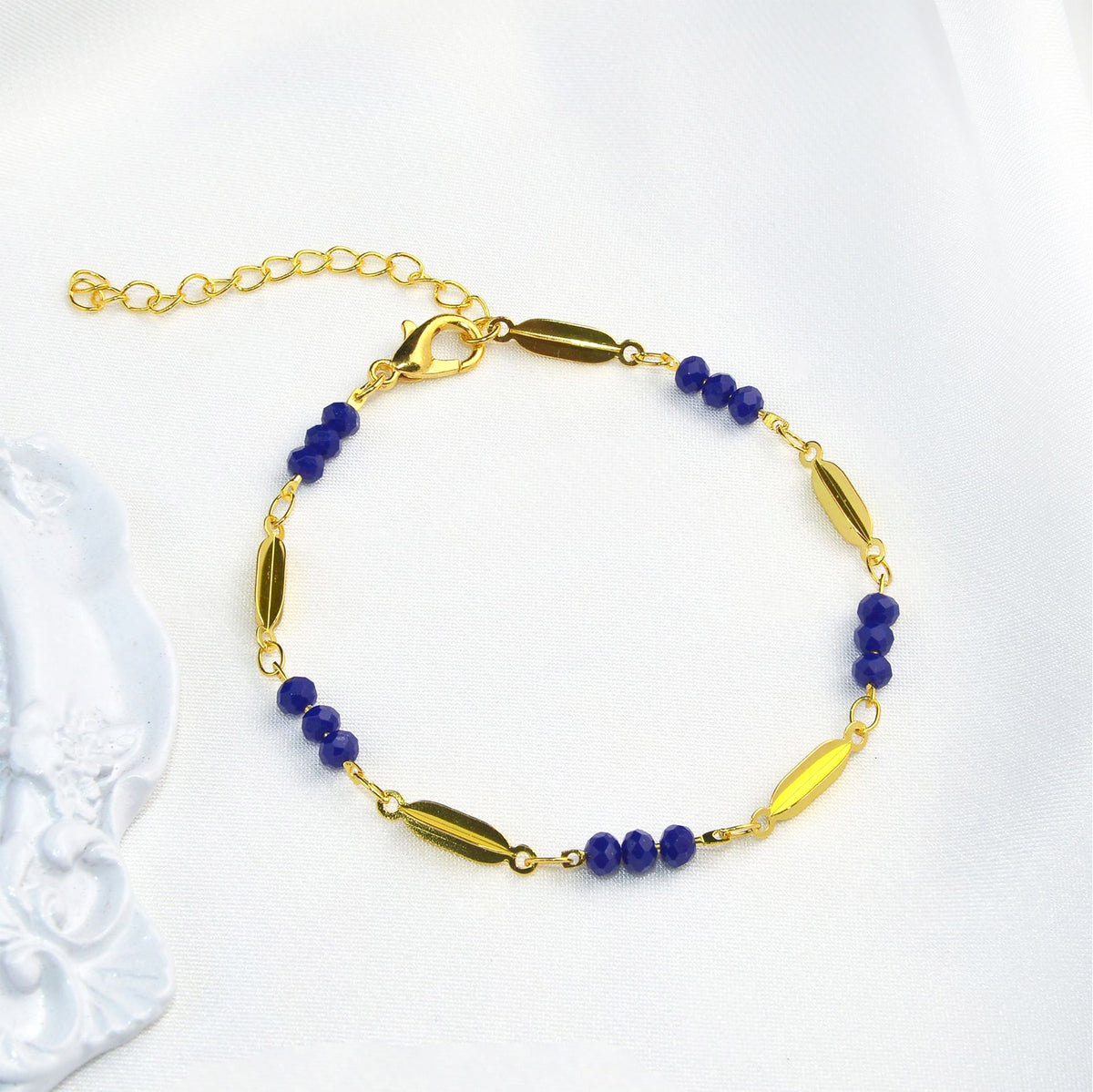 Unique Beaded Chain Bracelet Acalora