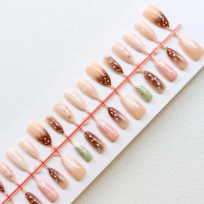 Artistic Floral Press-On Nail Collection Acalora