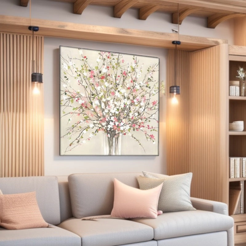 Floral Themed Canvas Wall Decoration