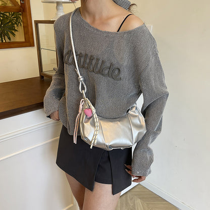 Stylish Pleated Shoulder Bag Acalora