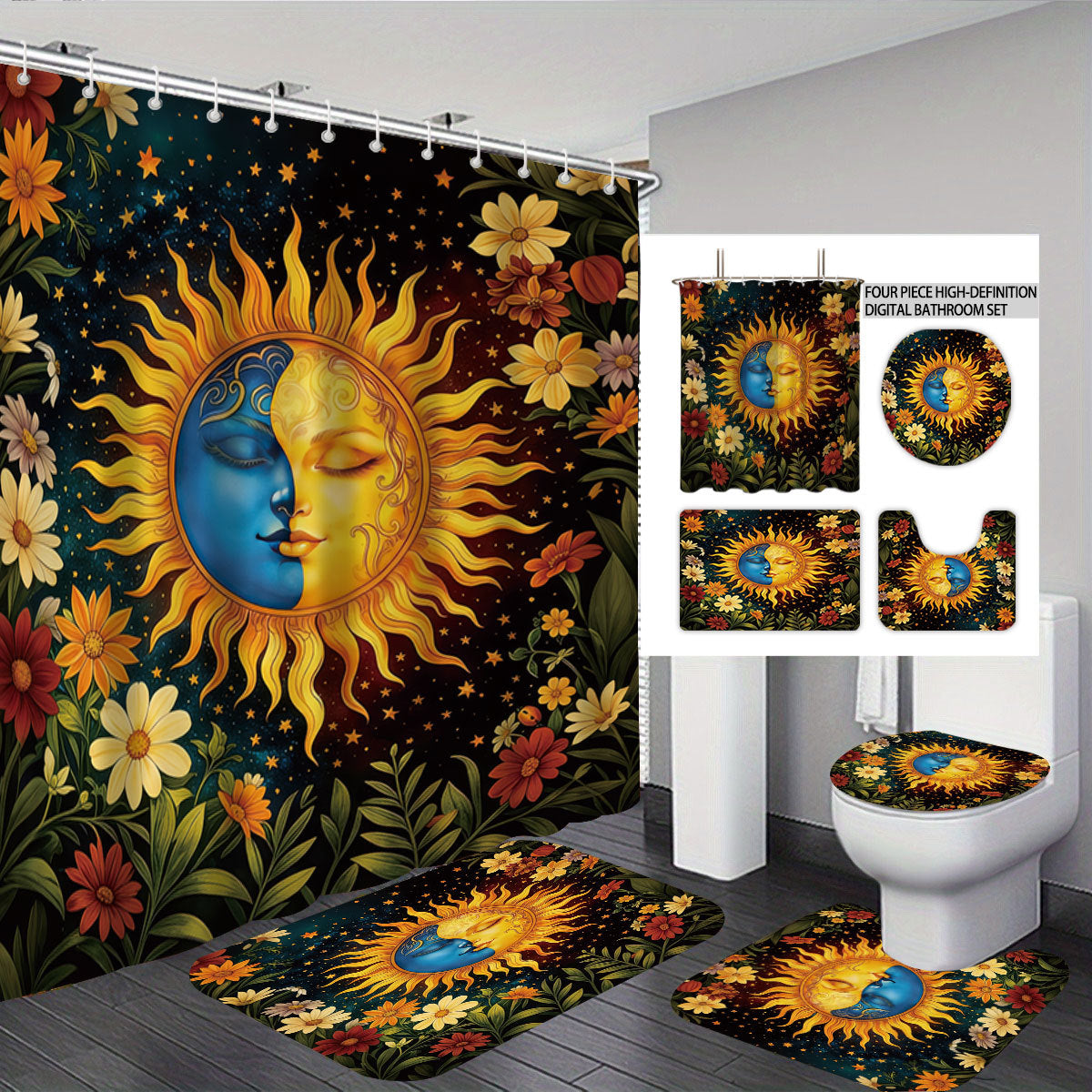 Digital Duck-Themed Bathroom Set