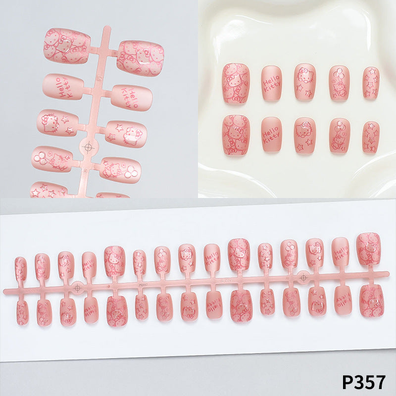 Hello Kitty Themed Press-On Nail Set Acalora