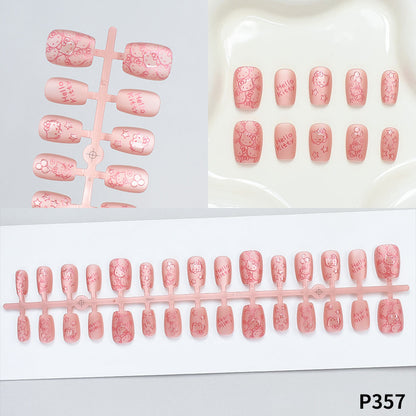 Hello Kitty Themed Press-On Nail Set Acalora