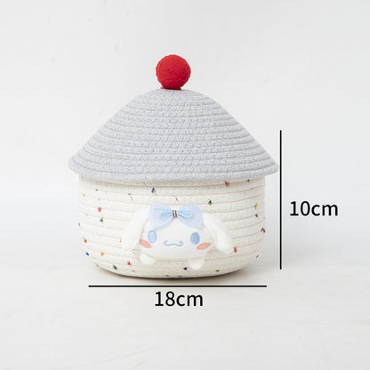 Storage basket with cute animal motif