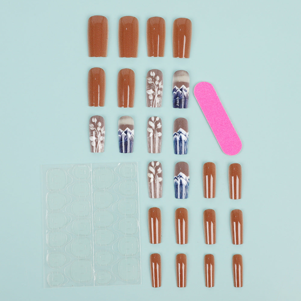 Nail Art Set with Floral Patterns Acalora