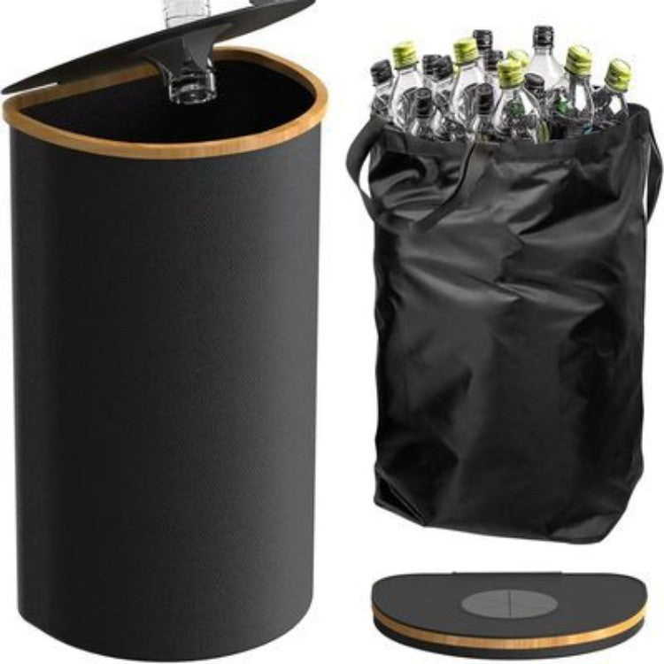 Multifunctional laundry storage box with bamboo lid Acalora