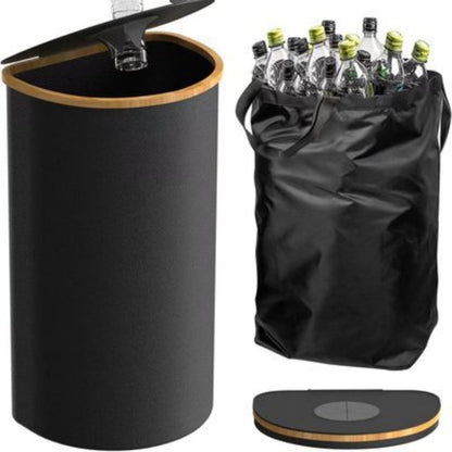 Multifunctional laundry storage box with bamboo lid Acalora