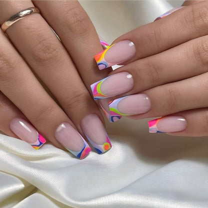 Creative and colorful nail art Acalora
