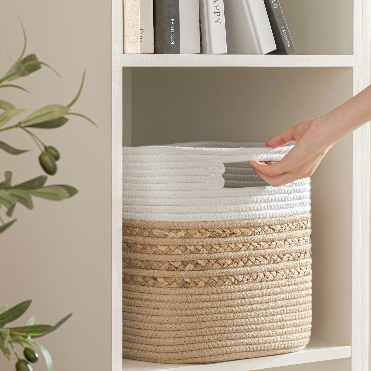 Functional storage basket with carrying handles Acalora
