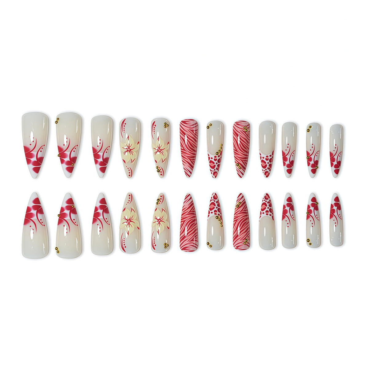 Artistic Stiletto Nail Art Acalora