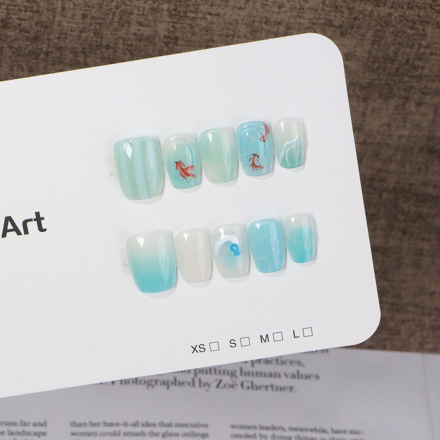 Ocean-Inspired Nail Art Set Acalora