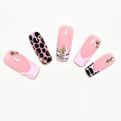 Creative Abstract Press-On Nail Art Set Acalora