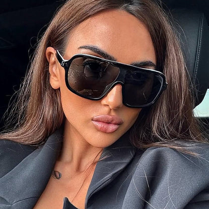 Women's oversized sunglasses with wide frame Karnz