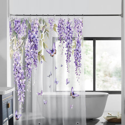 Floral Wisteria Shower Curtain