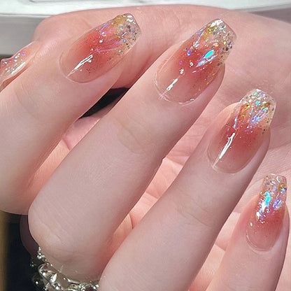 Festive Holiday Themed Press-On Nail Art Acalora