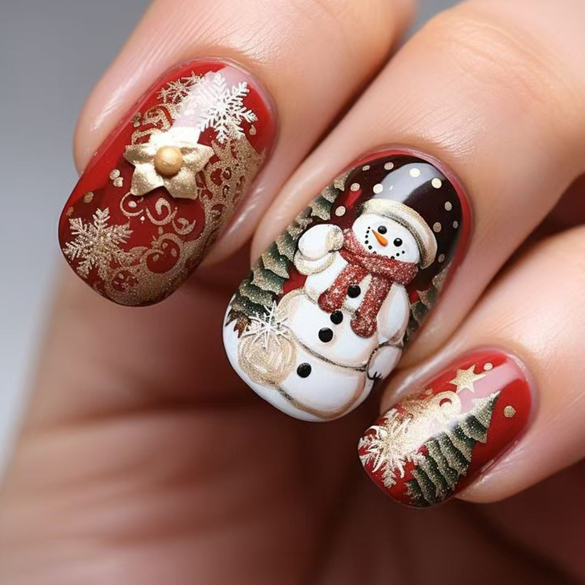 Festive Christmas Nail Art Acalora