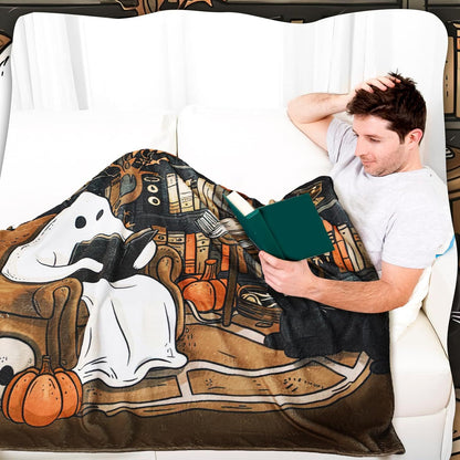 Women's Cozy Halloween-Themed Blanket