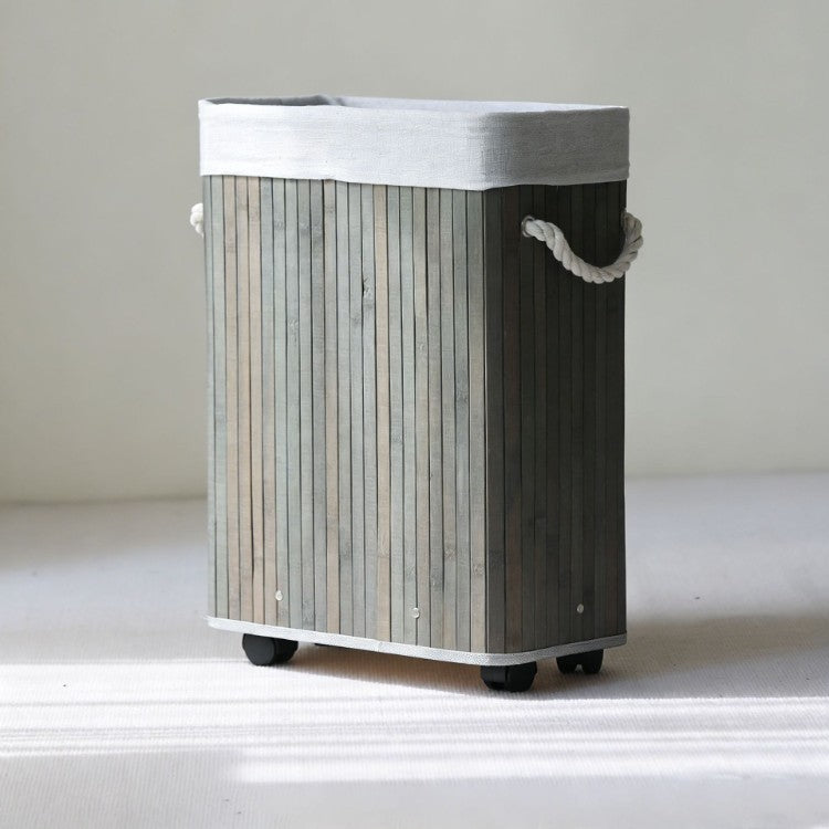 More modern laundry basket with practical movement system Acalora