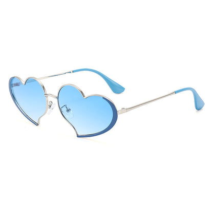 Ladies heart-shaped sunglasses with glamorous frame Kalsten