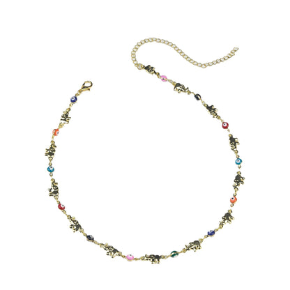 Colorful Elephant Charm Eyewear Chain Acalora