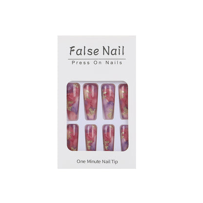 Elegant artificial nails with glitter accents Acalora