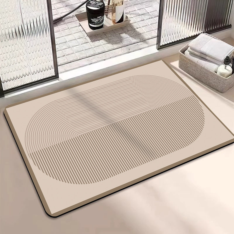 Geometric Pattern Soft Memory Foam Bath Mat Acalora