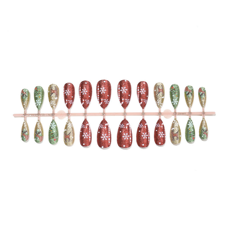 Holiday-Themed Glittery Press-On Nail Collection Acalora