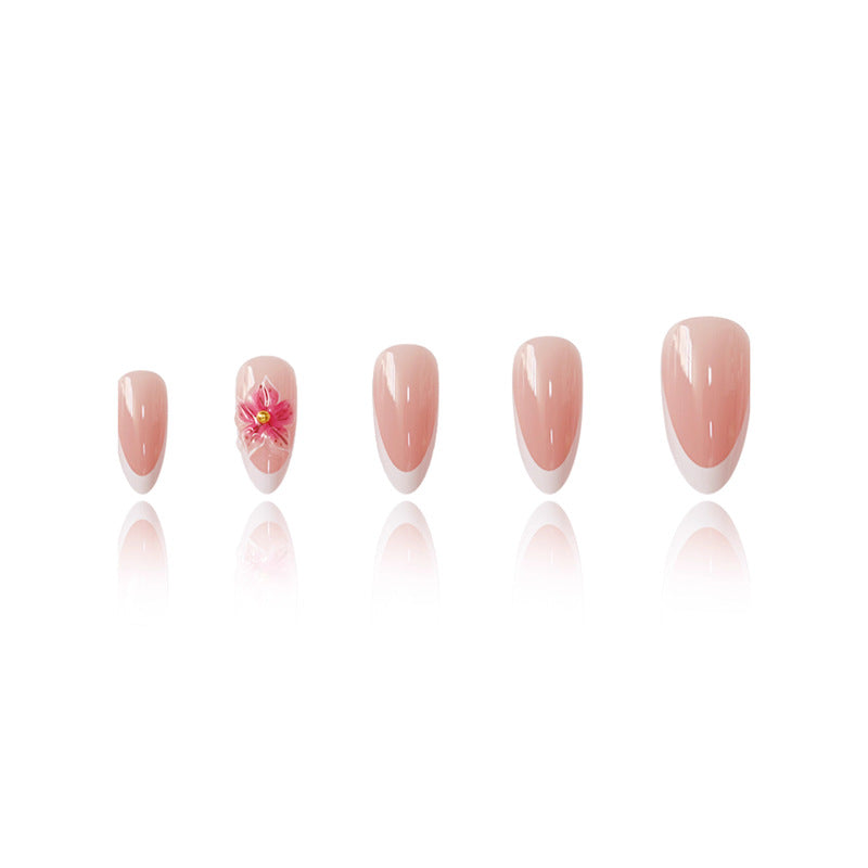 Elegant Floral Press-On Nails Acalora