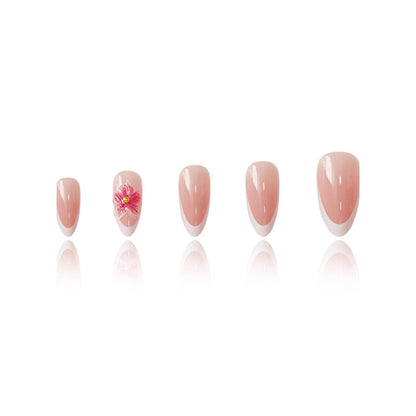 Elegant Floral Press-On Nails Acalora
