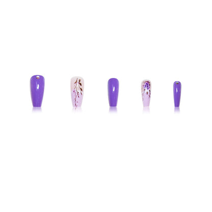 Elegant Floral Design Nail Wraps Acalora