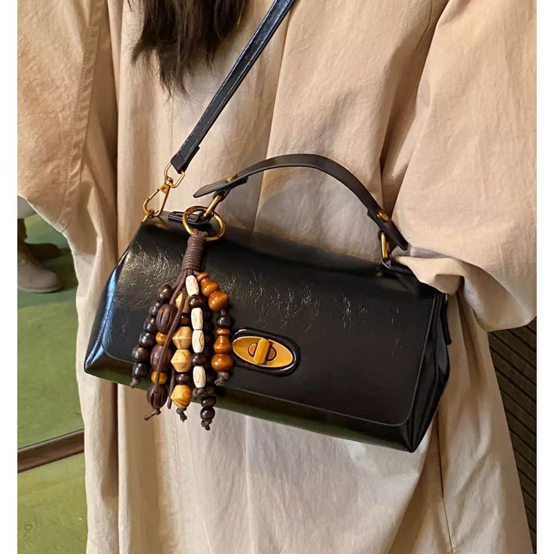 Vintage-Inspired Structured Satchel Acalora