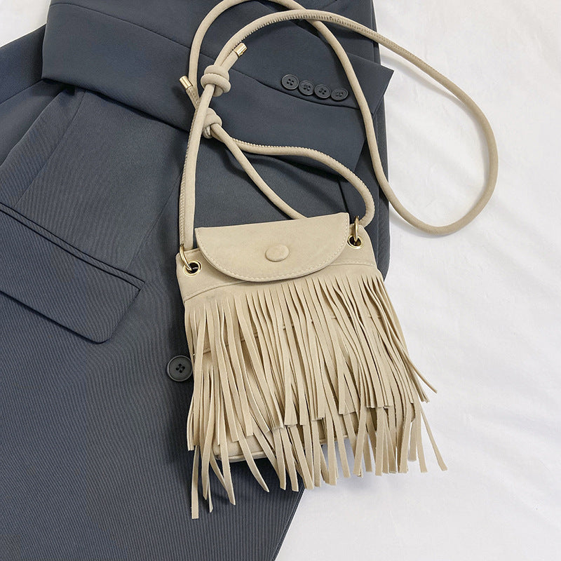Bohemian Fringe Crossbody Bag Acalora