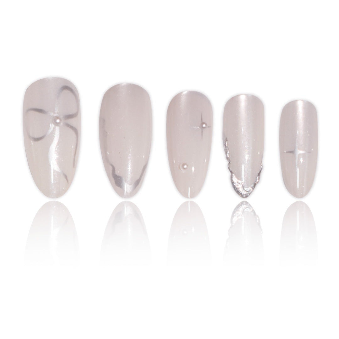 Elegant Stiletto Press-On Nail Art with Glossy Finish Acalora