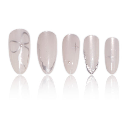Elegant Stiletto Press-On Nail Art with Glossy Finish Acalora