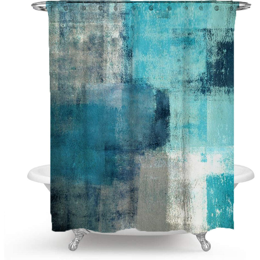 Scenic Beach-Themed Shower Curtain