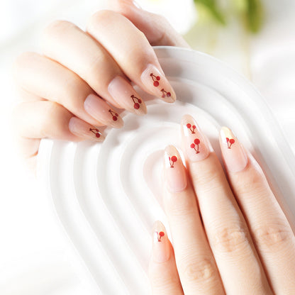 Artistic Cherry Blossom Press-On Nail Set Acalora
