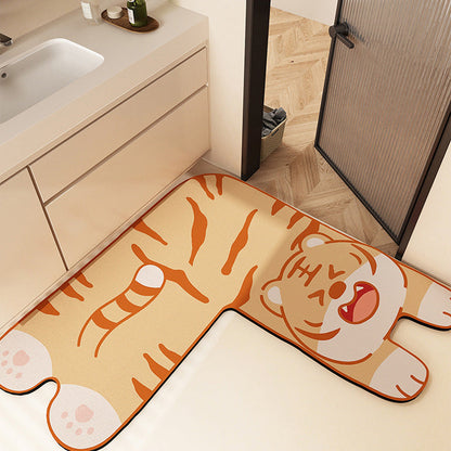 Fun-Filled Cartoon-Themed Bath Mat