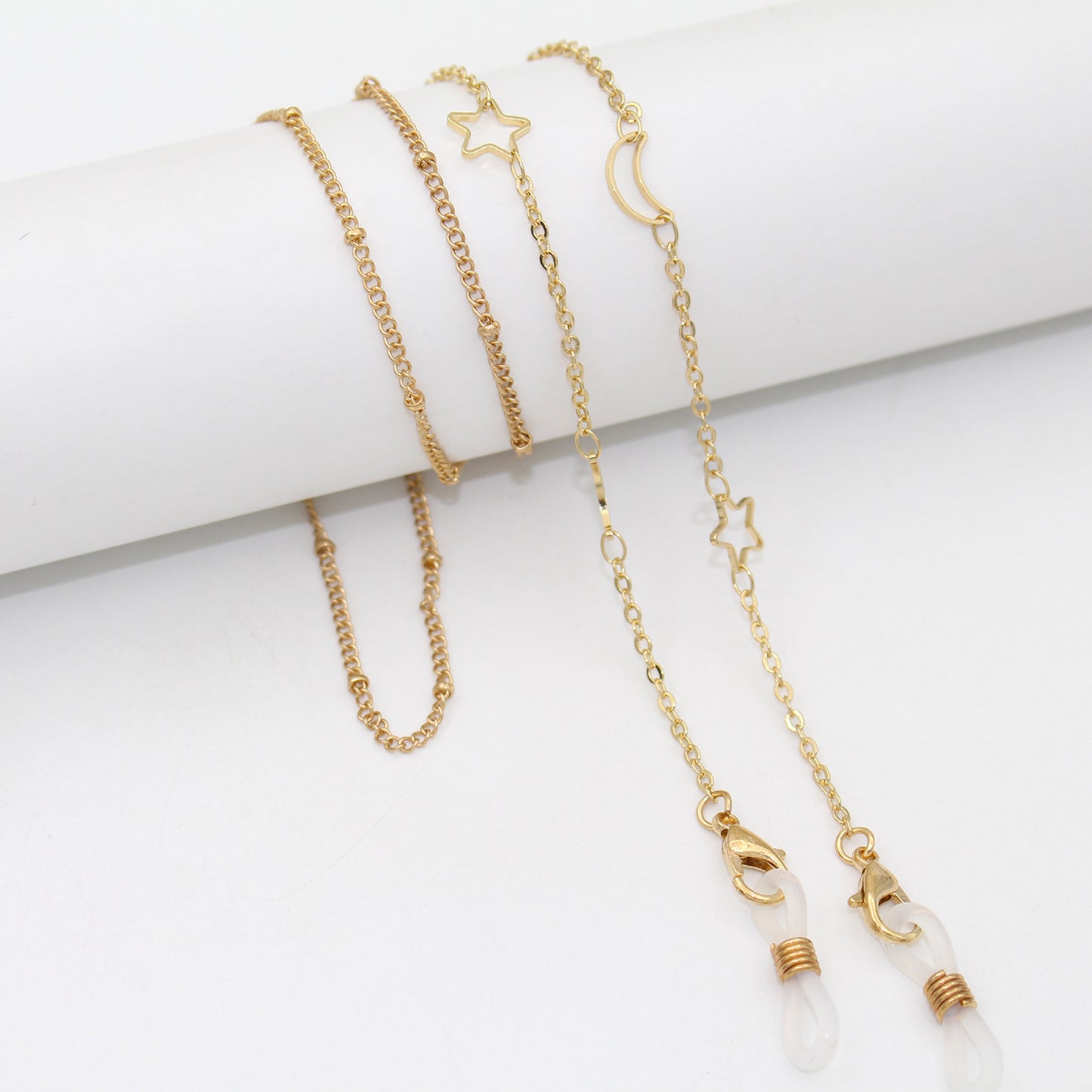 Elegant Star-Linked Eyewear Chain Acalora