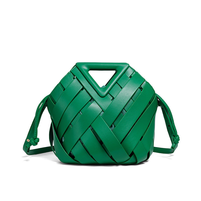 Woven Leather Handbag Acalora