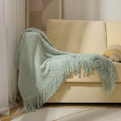 Unisex Cozy Textured Throw Blanket