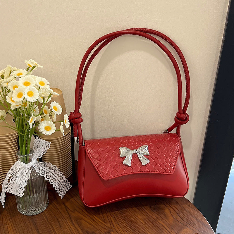 Chic Bow-Detail Handheld Clutch Bag Acalora