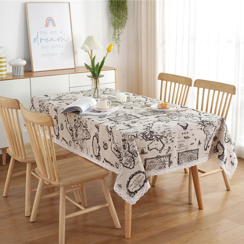Lace Printed Tablecloth