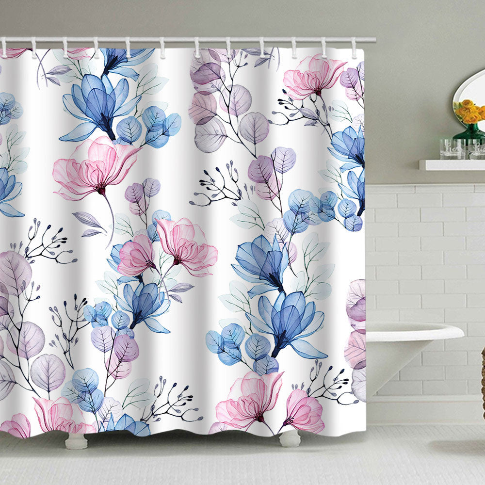 Floral Design Shower Curtain